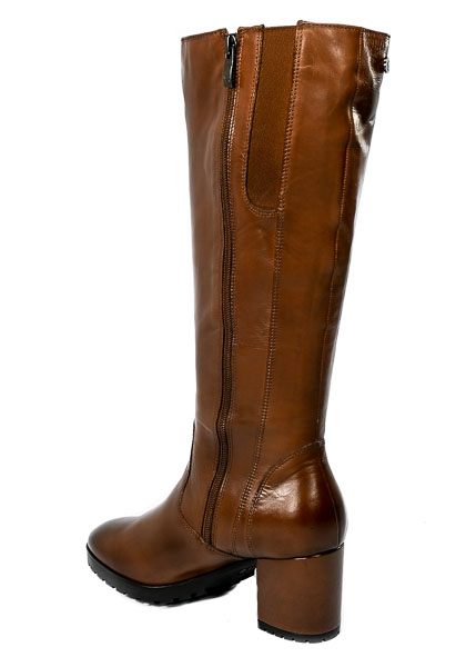 Kozaki Caprice 9-25508-29 303 Cognac Nappa Skóra