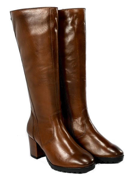 Kozaki Caprice 9-25508-29 303 Cognac Nappa Skóra