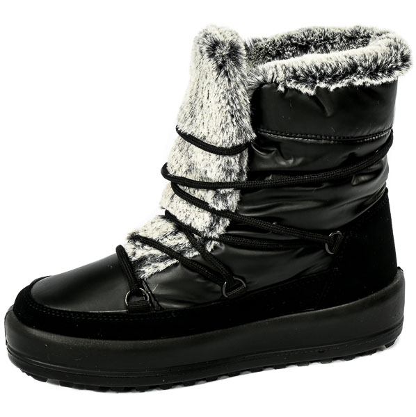 Śniegowce Manitu 990091-01  Schwarz Czarny