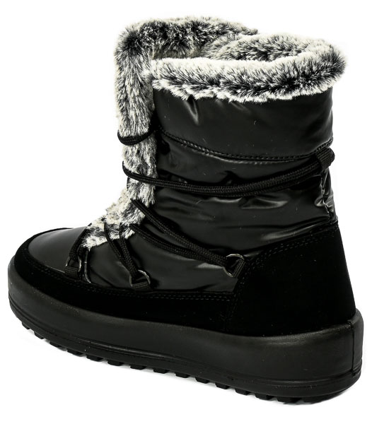 Śniegowce Manitu 990091-01  Schwarz Czarny