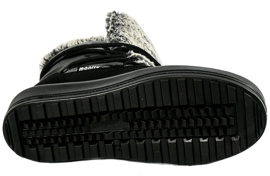 Śniegowce Manitu 990091-01  Schwarz Czarny