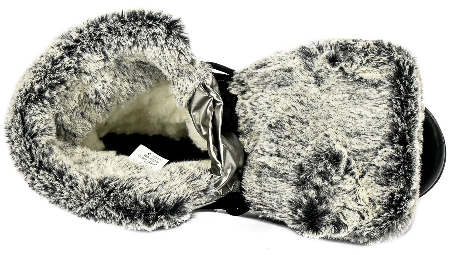 Śniegowce Manitu 990091-92 Silber Srebrno Czarny