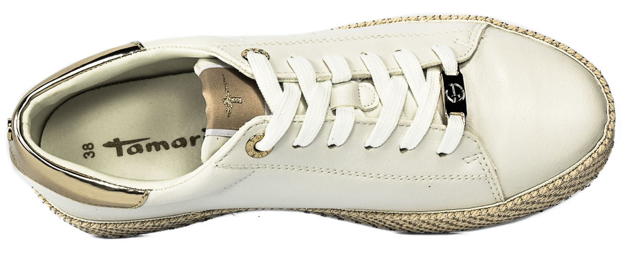 Półbuty Tamaris 1-23713-20 White Gold 