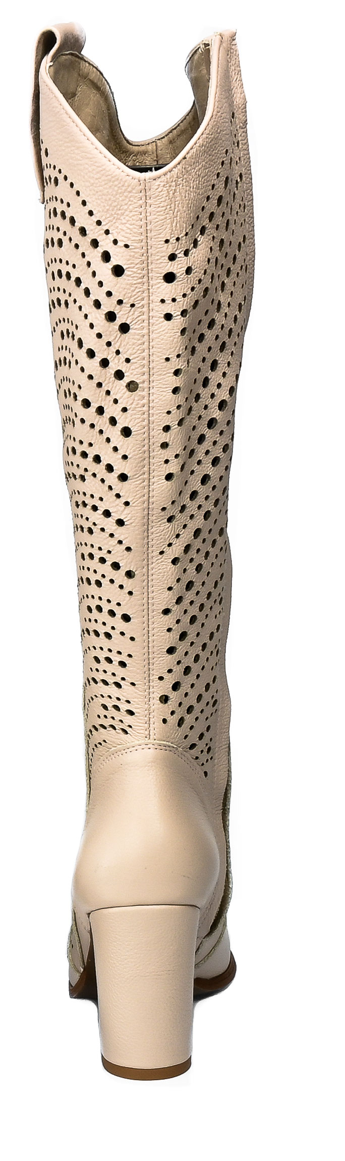 Kozaki Exquisite 1419 Beige 66 Skóra Naturalna