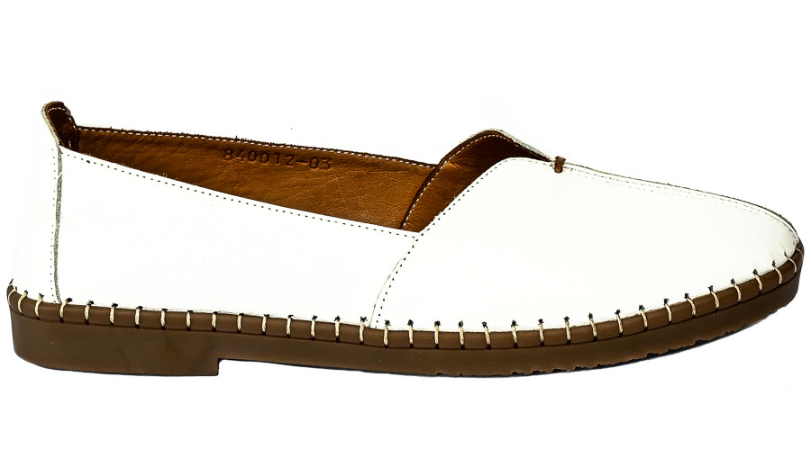 Półbuty Manitu ST.840012-03 Weis Biały