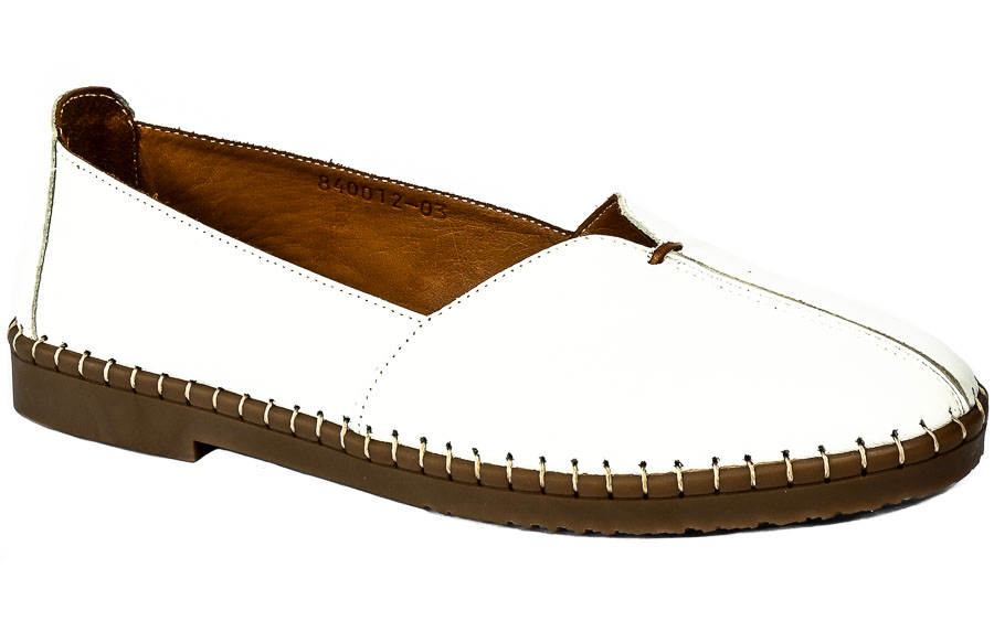 Półbuty Manitu ST.840012-03 Weis Biały
