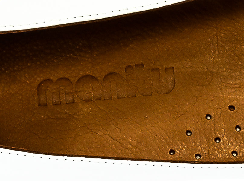 Półbuty Manitu ST.840012-03 Weis Biały
