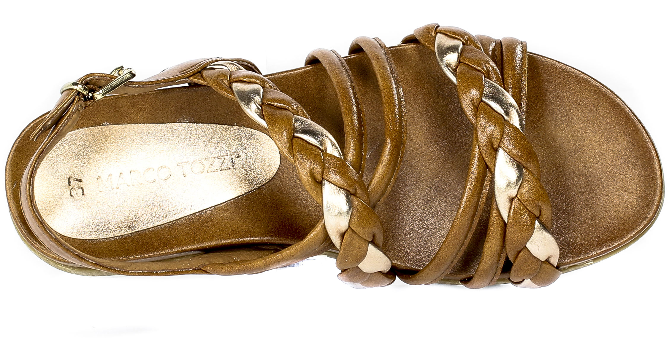 Sandały Marco Tozzi 2-28412-28-372 Cognac Ant.Com
