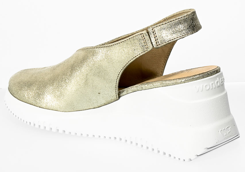 Klapki Wonders G-6607 Glitter Platino