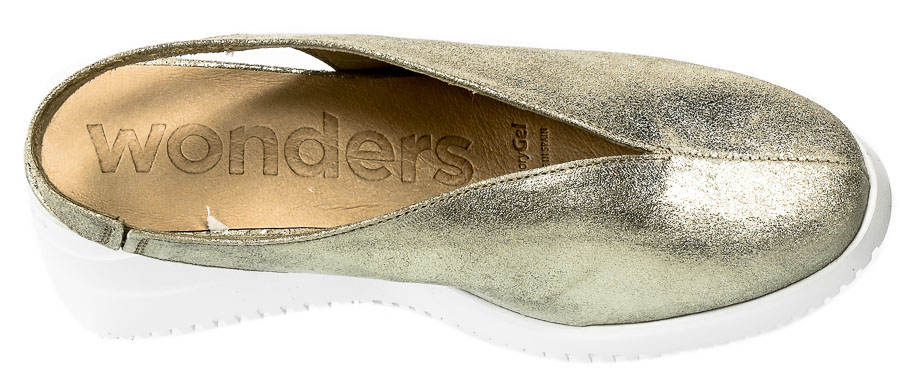 Klapki Wonders G-6607 Glitter Platino