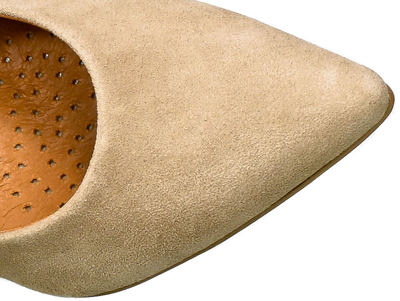 Szpilki Prestige 2112 Naturalny Zamsz Skóra