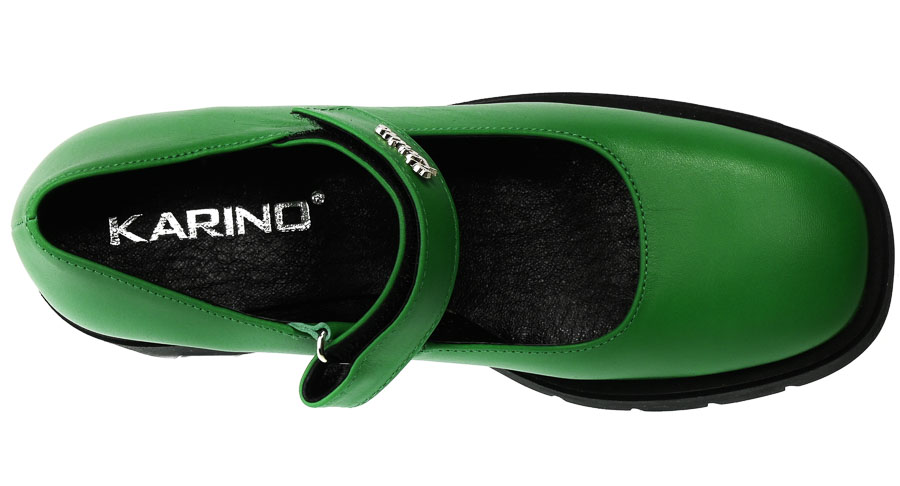 Półbuty Karino 4475-066 Zielony 