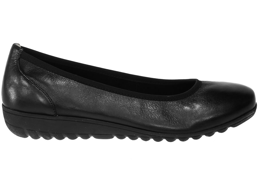 Baleriny Caprice 9-22161-20 022 Black Nappa Skóra
