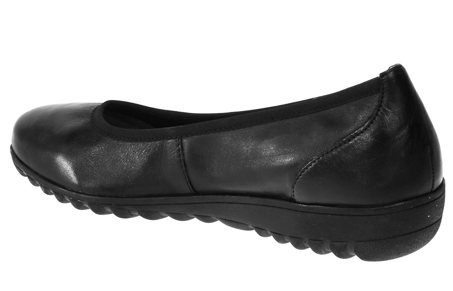 Baleriny Caprice 9-22161-20 022 Black Nappa Skóra