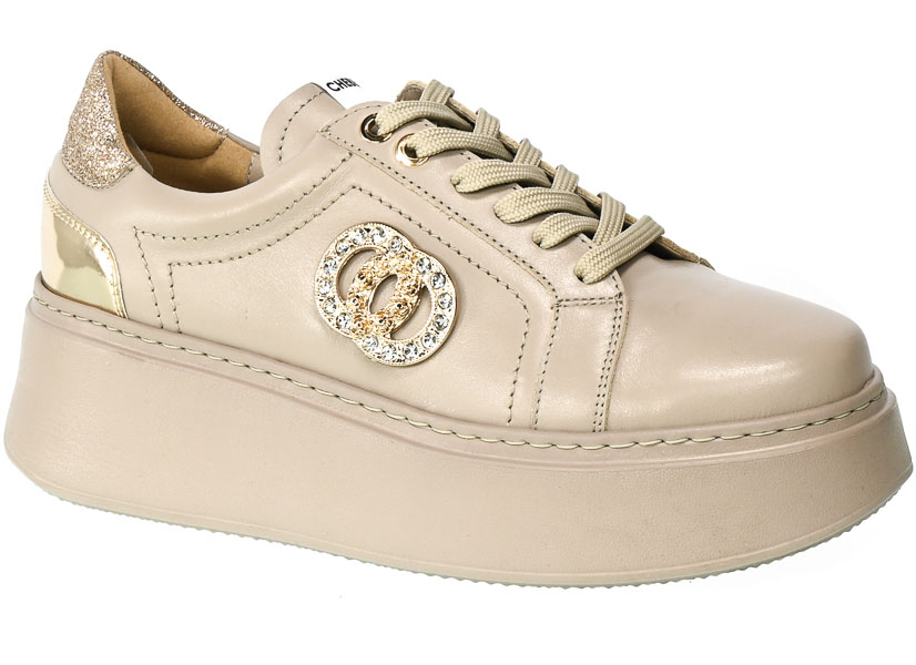 Sneakersy Chebello 3088-302-333-S251 Beżowy Skóra