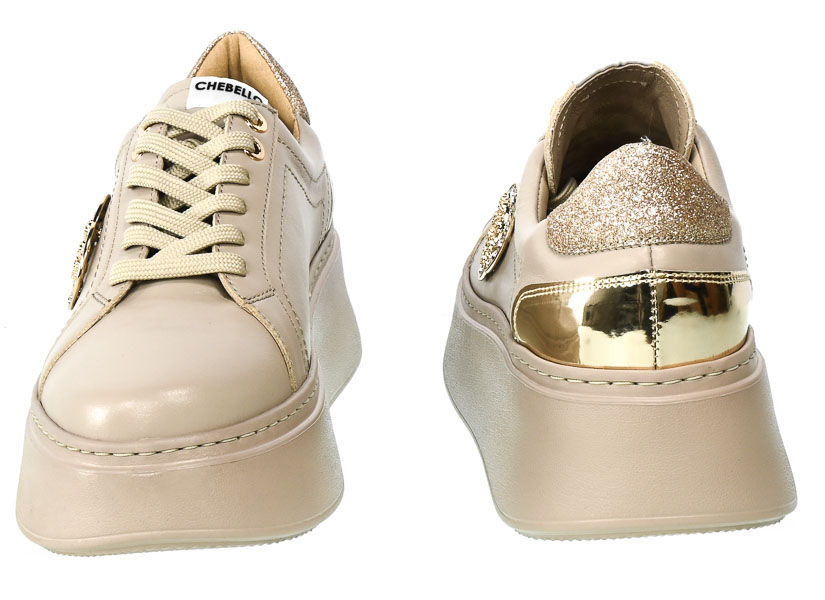 Sneakersy Chebello 3088-302-333-S251 Beżowy Skóra
