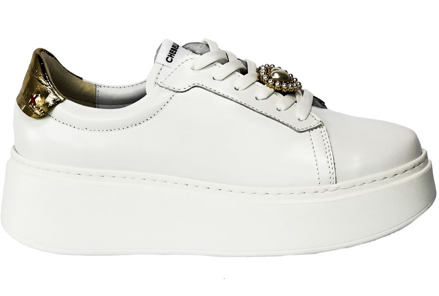 Sneakersy Chebello 4060-059-335-S251 Biały Skóra