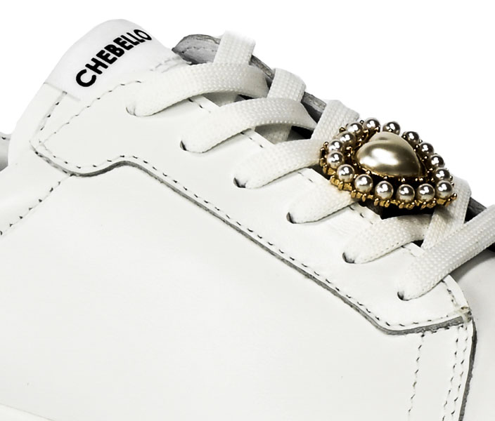 Sneakersy Chebello 4060-059-335-S251 Biały Skóra