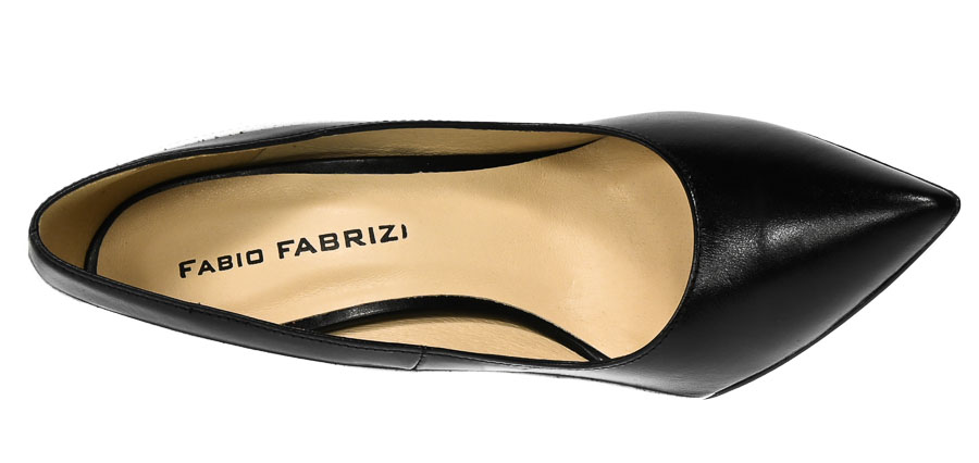 Szpilki Fabio Fabrizi 825 Czarny Biały Lico Skóra_TN