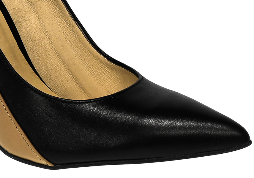 Szpilki Fabio Fabrizi 825 Czarny Toffi Lico Skóra_TN