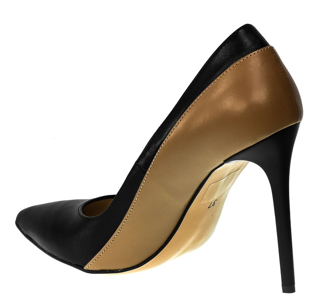 Szpilki Fabio Fabrizi 825 Czarny Toffi Lico Skóra_TN