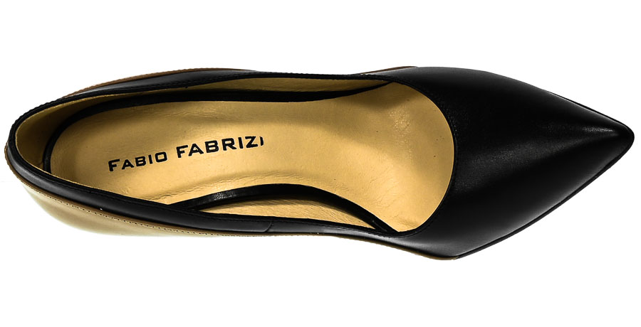 Szpilki Fabio Fabrizi 825 Czarny Toffi Lico Skóra_TN