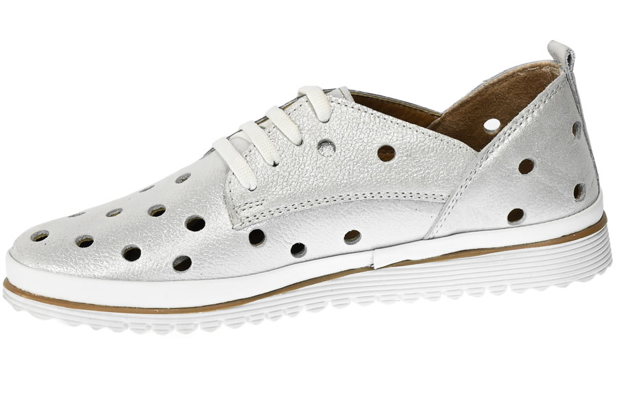 Półbuty Loretta Vitale 564 A.White Skóra