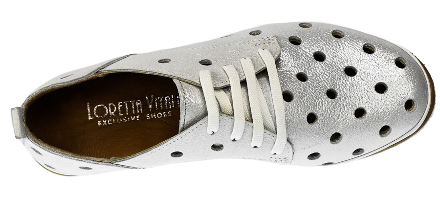 Półbuty Loretta Vitale 564 A.White Skóra