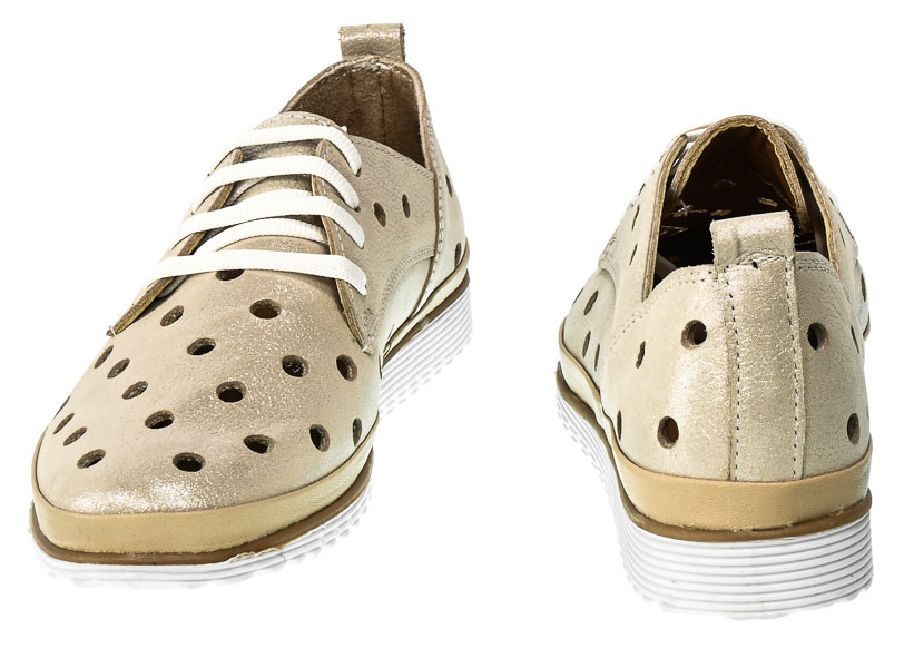 Półbuty Loretta Vitale 564 A.Beige Skóra
