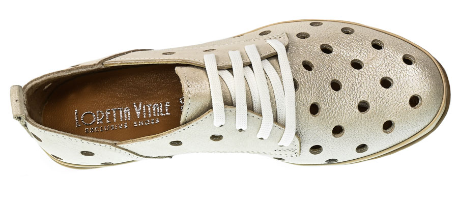 Półbuty Loretta Vitale 564 A.Beige Skóra