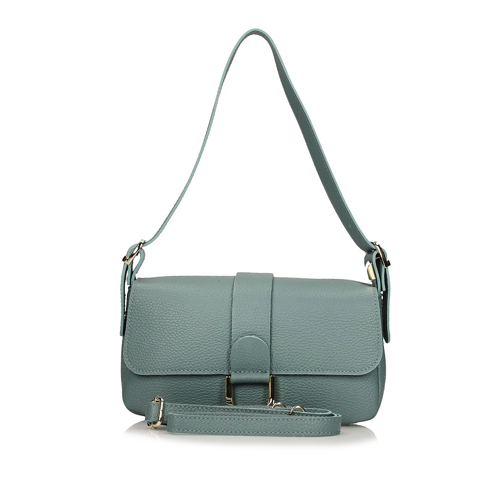 Torebka Toscanio E116 Niebieski D88 Skóra