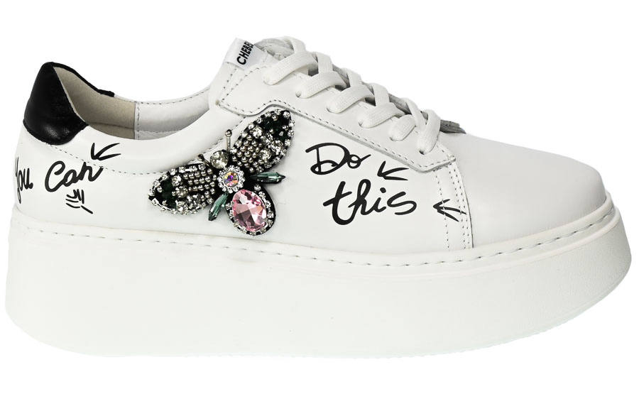Sneakersy Chebello 3089-059-407-PSK-S251 Biały Skóra