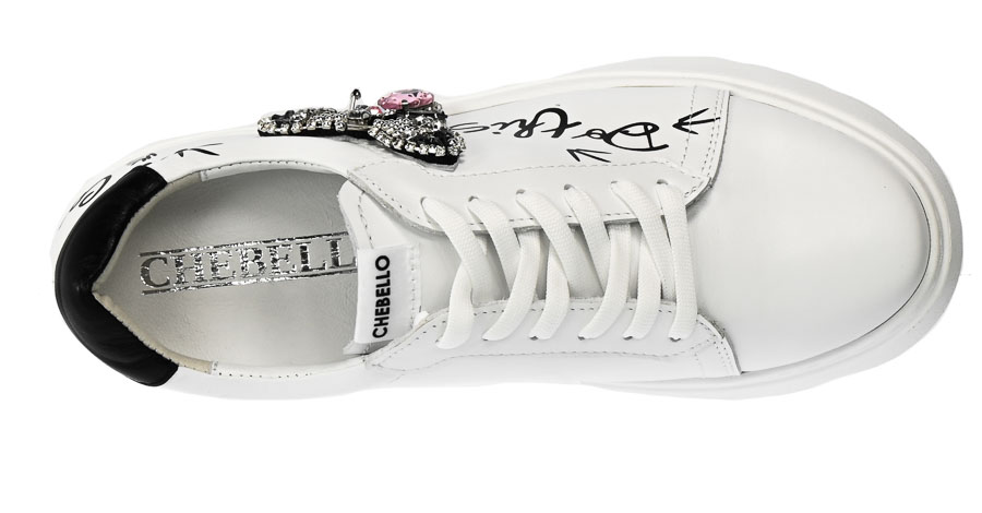 Sneakersy Chebello 3089-059-407-PSK-S251 Biały Skóra