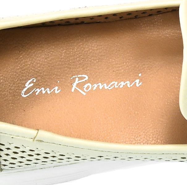 Półbuty Emi Romani 1000 Beige Skóra_TN