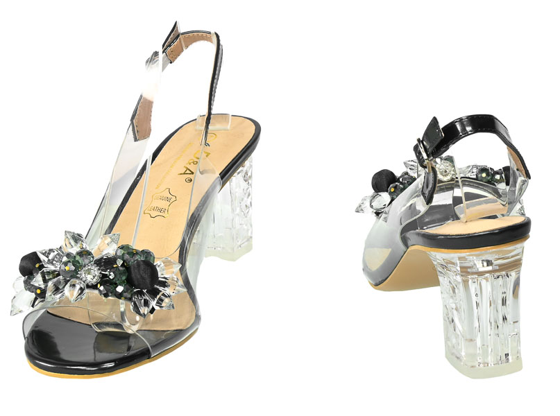 Zielone Stylowe Sandały S.Barski Eleganckie Buty  MR-D1