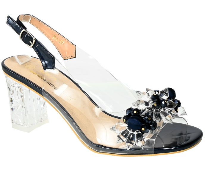 Granatowe Stylowe Sandały S.Barski Eleganckie Buty  MR-D1
