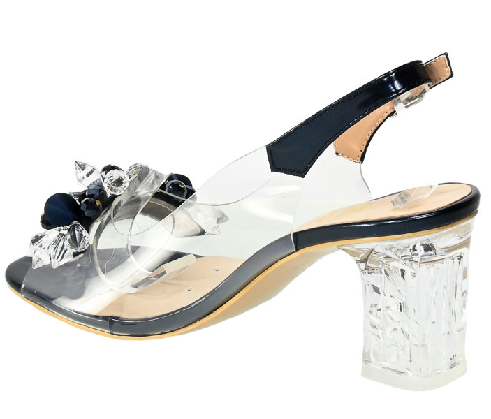 Granatowe Stylowe Sandały S.Barski Eleganckie Buty  MR-D1