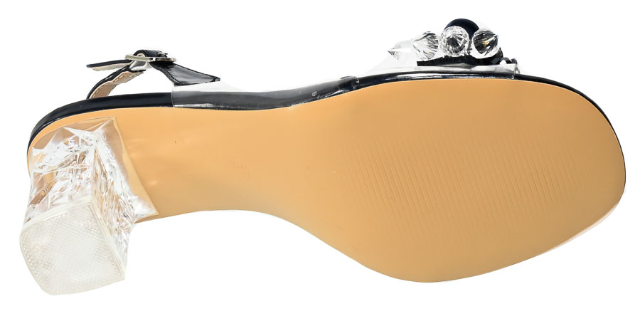 Granatowe Stylowe Sandały S.Barski Eleganckie Buty  MR-D1