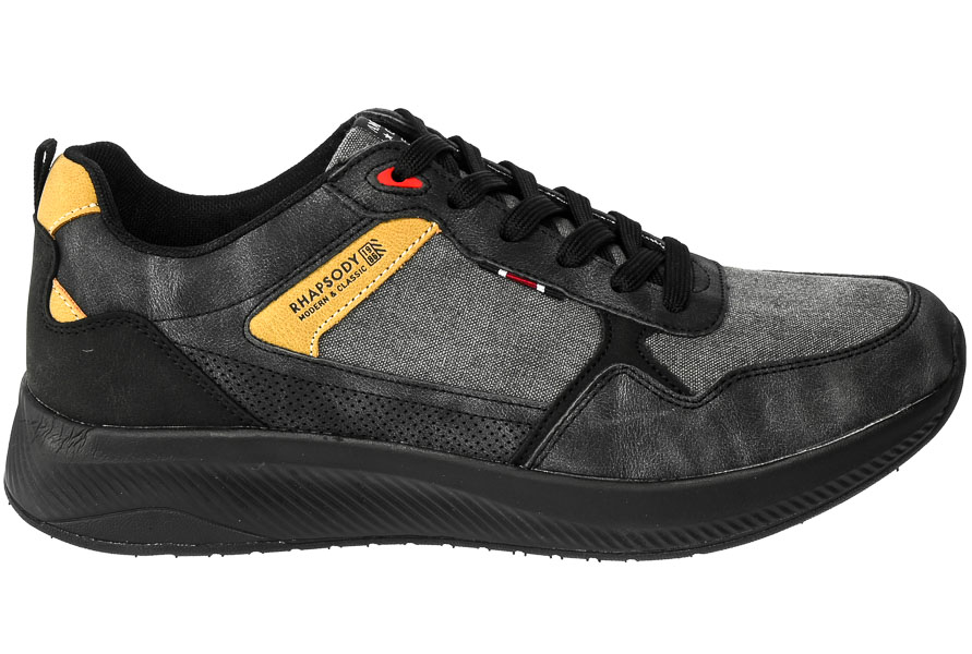 Czarne Wygodne Sportowe Sneakersy American RH 100/23