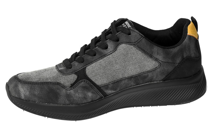 Czarne Wygodne Sportowe Sneakersy American RH 100/23
