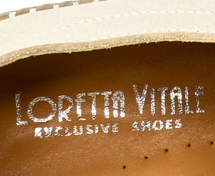 Beżowe Wygodne Skórzane Espadryle  Loretta Vitale 765 