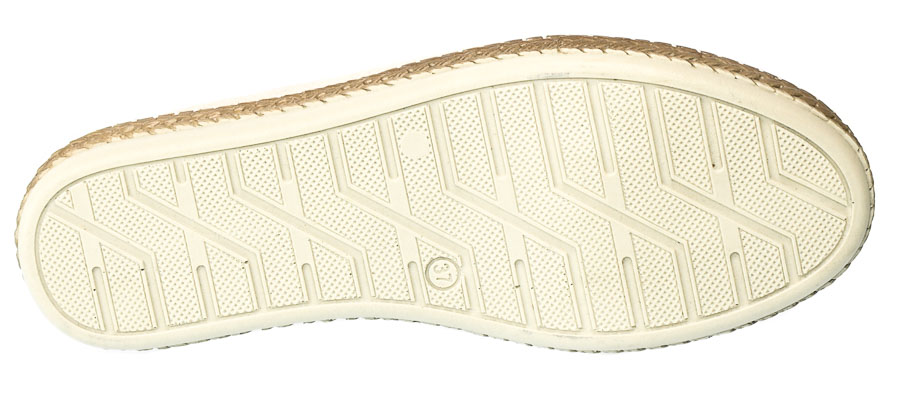 Beżowe Wygodne Skórzane Espadryle  Loretta Vitale 765 