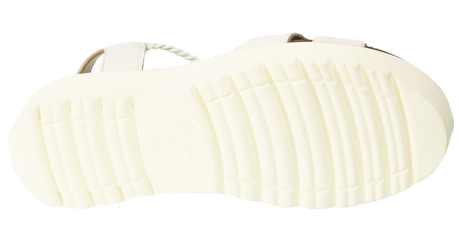 Ekskluzywne Sandały Ara 12-33512-08 C.Cream Białe Skórzane