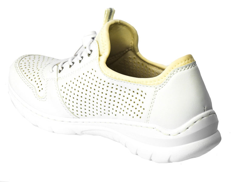 Sneakersy Letnie Rieker L3254-80 White Comb Białe 