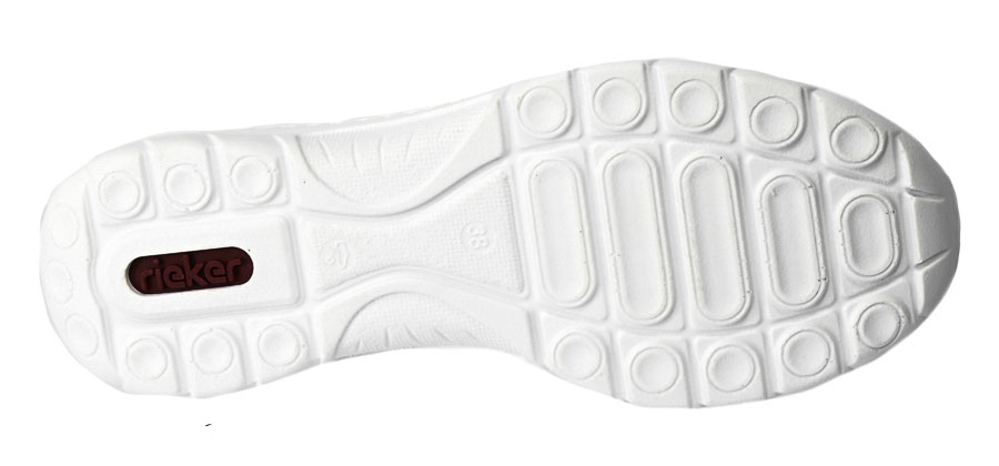 Sneakersy Letnie Rieker L3254-80 White Comb Białe 