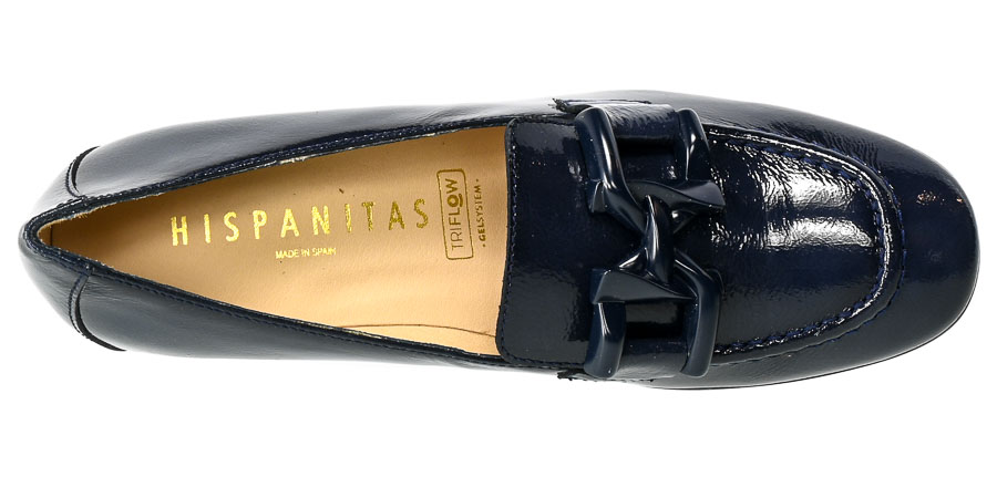 Półbuty Hispanitas HV232666 Soho-V23 Jeans Granatowe Skórzane