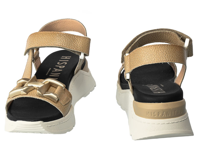 Sandały Hispanitas HV232810 Bolero V23 Desert Beżowe Skórzane