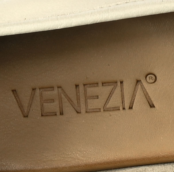 Mokasyny Damskie Venezia 0028313 Skórzane Beżowe
