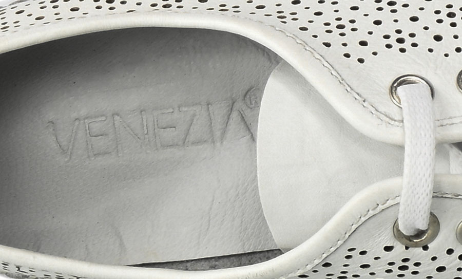 Sneakersy Damskie Venezia 268147 Skórzane Białe