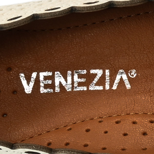 Mokasyny Damskie Venezia 62A677103 Skórzane Beżowe
